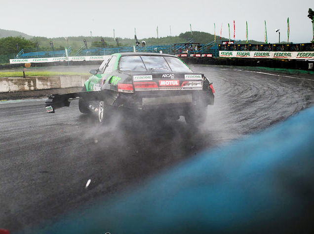 Amazing Skills of Drivers Beat the Rain at Federal Tyres King of Nations' Ebisu Round